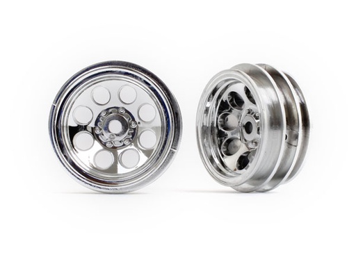 [ TRX-9870 ] Traxxas Wheels, 1.0&quot; (chrome) (2) - trx9870