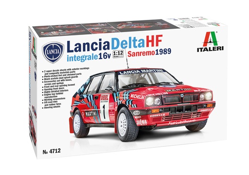 [ ITA-4712 ] Italeri Lancia Delta HF Integrale 16v Sanremo 1989 1/12