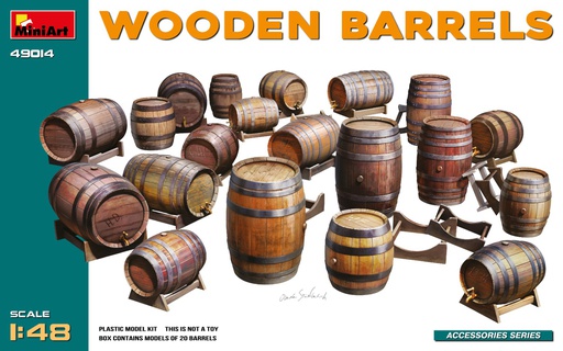 [ MINIART49014 ] Miniart Wooden Barrels 1/48