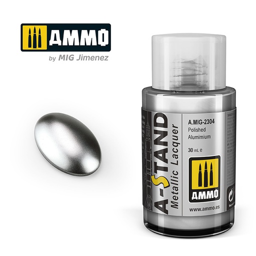 [ MIG2304 ] AMMO A-STAND POLISHED ALUMIMIUM 30ML JAR