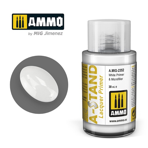 [ MIG2356 ] AMMO A-STAND WHITE GLOSS PRIMER 30ML JAR