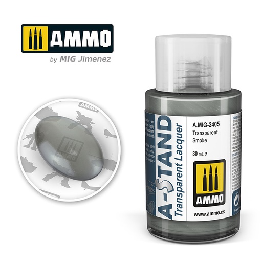 [ MIG2405 ] AMMO A-STAND TRANSPARENT SMOKE 30ML JAR