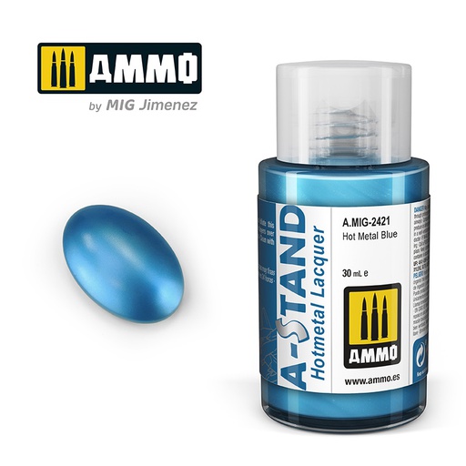 [ MIG2421 ] AMMO A-STAND HOT METAL BLUE 30ML JAR