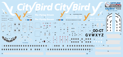 [ DACOSKY200-60 ] Citybird Boeing 737-400 1/200