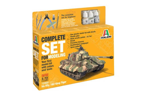 [ ITA-72005 ] Italeri starter set Sd. Kfz. 182 king tiger 1/72