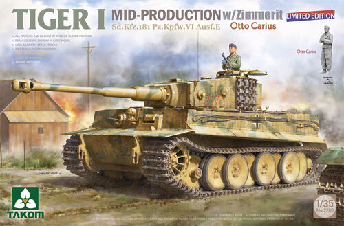 [ TAKOM2200 ] Takom Tiger I Mid-production with zimmerit 1/35
