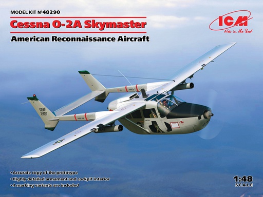 [ ICM48290 ] ICM Cessna 0-2A Skymaster American Reconnaissance Aircraft 1/48