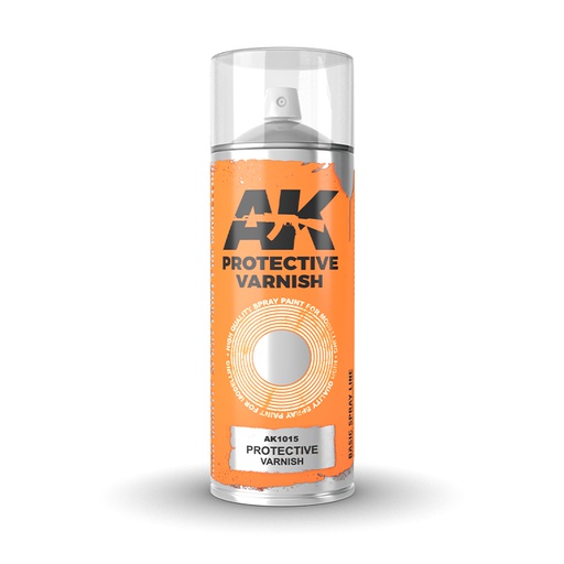[ AK1015 ] Ak-interactive Protective Varnish - Spray 400ml (Includes 2 nozzles)