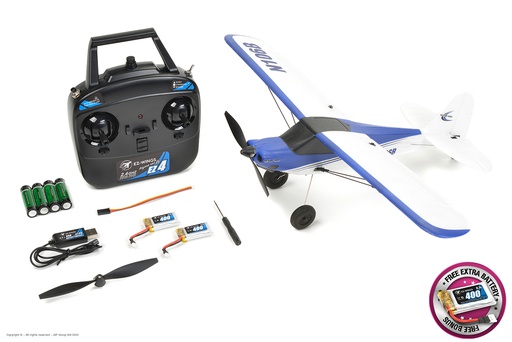 [ PROEZ-020 ] EZ-Wings - Mini Cub - RTF - Blue - 450mm - 2 Li-Po Battery - USB Charger