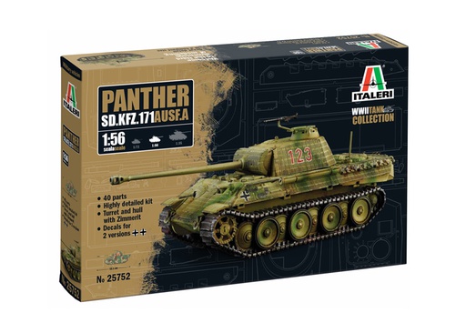 [ ITA-25752 ] Italeri Panther SD.KFZ.171 AUSF.A 1/56