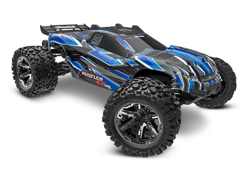 [ TRX-67376-4BLUE ] Traxxas Rustler 4x4 VXL HD TQi TSM (no battery/charger) BLUE - TRX67376-4BLUE