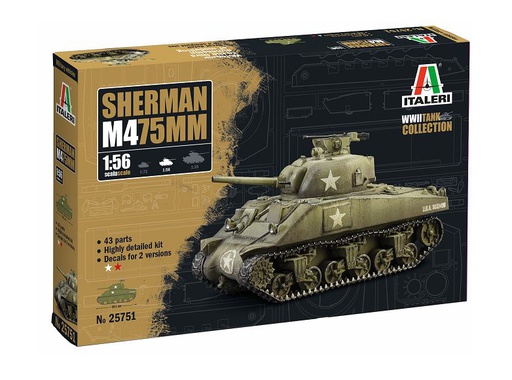 [ ITA-25751 ] Italeri Sherman M475MM 1/56