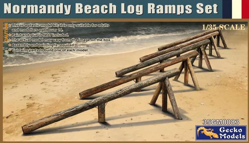 [ 35GM0083 ] Gecko Models Normandy Beach Log Ramps Set 1/35