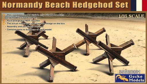 [ 35GM0081 ] Gecko Models Normandy Beach Hedgehog set 1/35