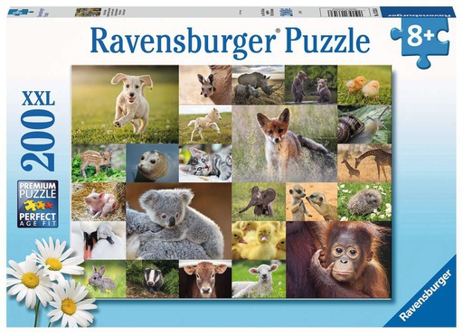 [ RAV133536 ] Ravensburger Schattige babydieren 200 XXL stukjes