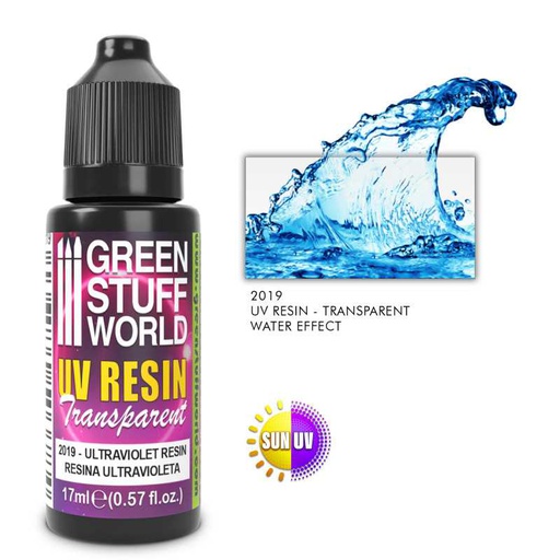 [ GSW2019 ] Green stuff world UV Resin 17ml - Water Effect Transparant 