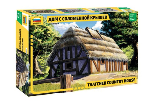 [ ZVE8532 ] Zvezda European thatched country house 1/72