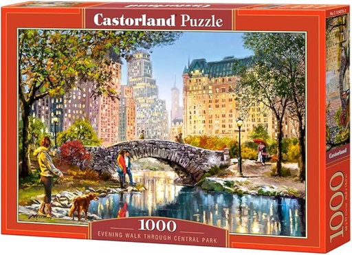 [ CASTOR104376 ] Castorland puzzle Evening walk trough central park (1000 stukjes)