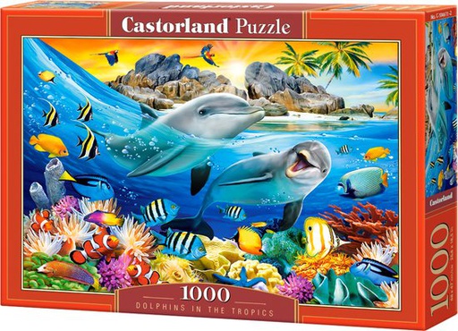 [ CASTOR104611 ] Castorland puzzle Dolphins in the tropics (1000 stukjes)