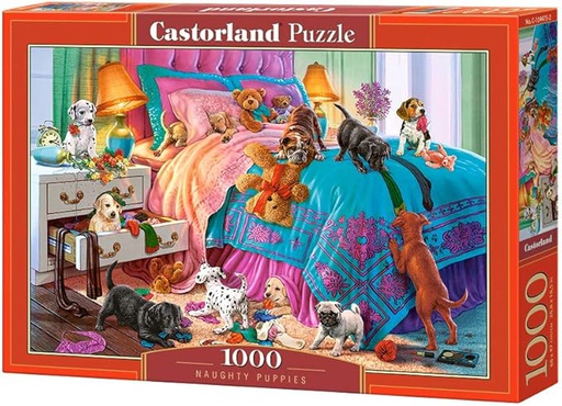 [ CASTOR104475 ] Castorland puzzle Naughty puppies (1000 stukjes)