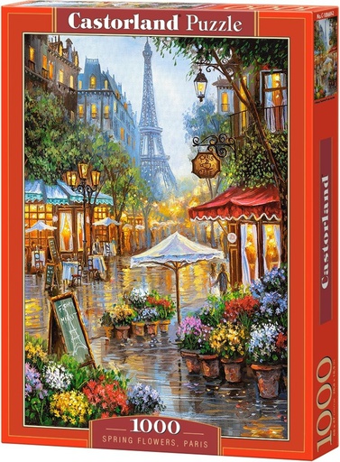 [ CASTOR103669 ] Castorland spring flowers Paris puzzle - 1000 stuks