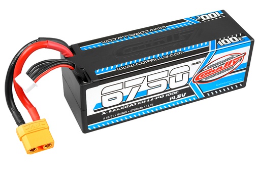 [ PROC-49731 ] Team Corally - X-Celerated 100C LIPO Battery - 6750 mAh - 14.8V - 4S - XT90