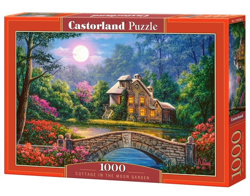 [ CASTOR104208 ] Castorland puzzle Cottage in the moon garden (1000 stukjes)
