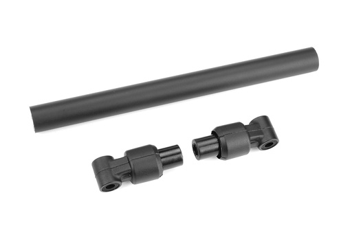 [ PROC-00180-664 ] Team Corally - Chassis Tube - Rear - 130mm - Aluminium - Black - 1 set