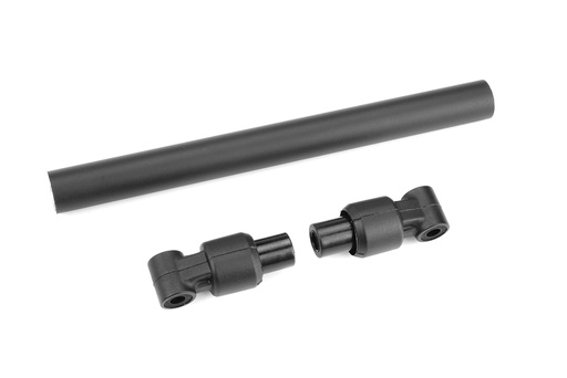 [ PROC-00180-665 ] Team Corally - Chassis Tube - Front - 110mm - Aluminium - Black - 1 set