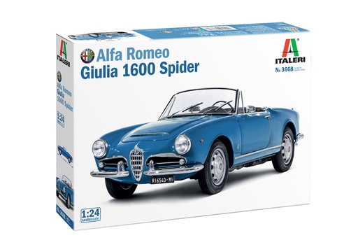 [ ITA-3668 ] Italeri Alfa Romeo Giulia 1600 Spider 1/24