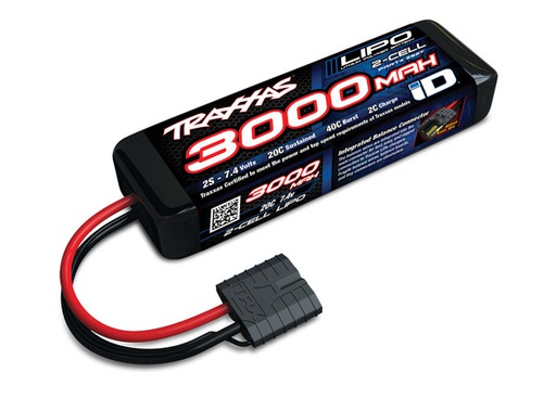 [ TRX-2827X ] Traxxas 3000mah 7.4v 2-Cell LiPo Battery - trx2827x