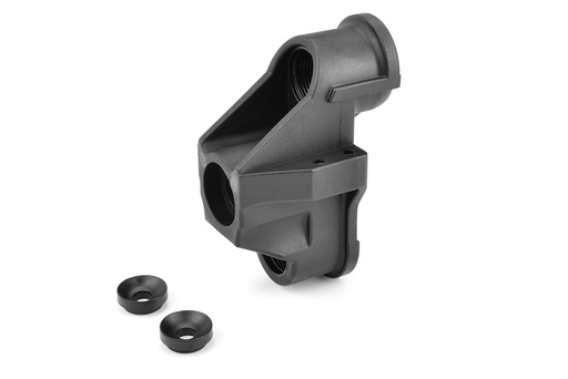 [ PROC-00180-108-1 ] Team Corally - HD Steering Block (1st) - Wide - Pillow Ball Cup (2st) - Front - Composite - 1 set
