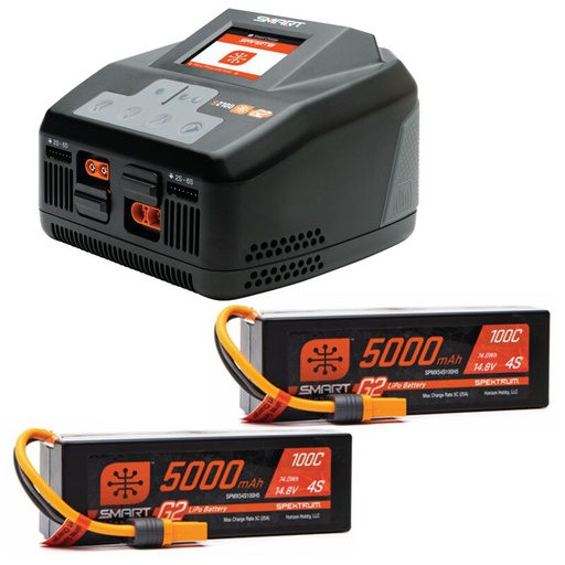 [ SPMXPSS850I ] Smart Powerstage 8S Surface Bundle: 2 x G2 5000mAh 4S Lipo IC5 &amp; 1 x S2100 Charger