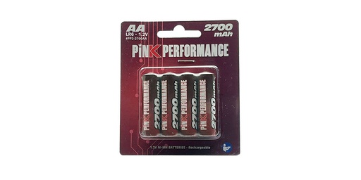 [ KPP2-2700AA ] Pink Performance akku nimh 1.2v 2700 mah AA (4pcs) oplaadbaar