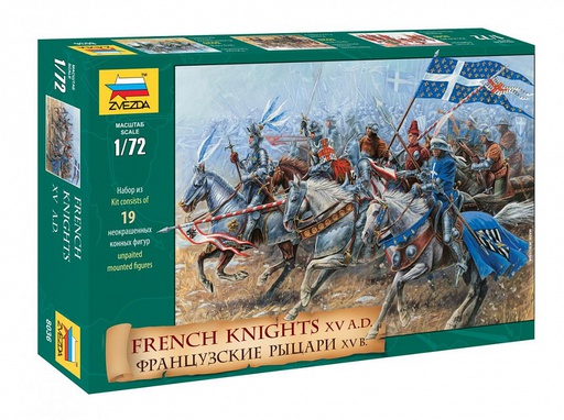 [ ZVE8036 ] Zvezda French Knights 15th Century 1/72