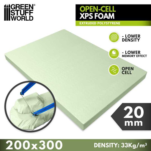 [ GSW5141 ] Green Stuff World Open-Cell XPS Foam 20 mm