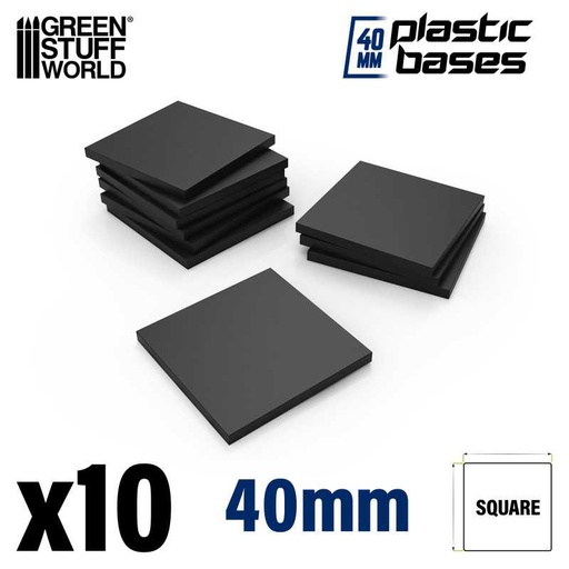 [ GSW9832 ] Green Stuff World Plastic Square Bases 40mm