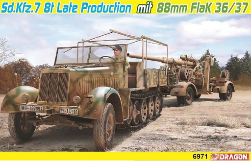 [ DRA6971 ] Dragon Sd.Kfz.7 8t Halftrack mit 88mm Flak 36/37 1/35