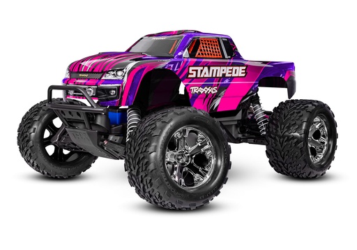 [ TRX-36254-8PINK ] Traxxas stampede 2WD brushed HD incl battery &amp; USB-C charger - Pink - TRX36254-8PINK