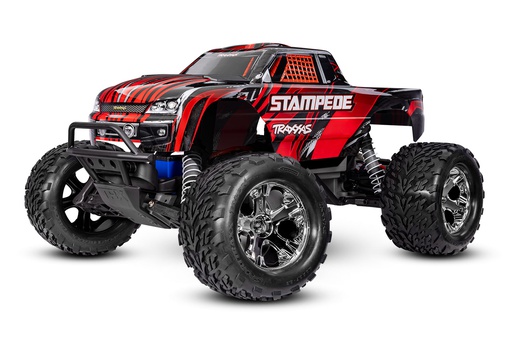 [ TRX-36254-8RED ] Traxxas stampede 2WD brushed HD incl battery &amp; USB-C charger - Red - TRX36254-8RED