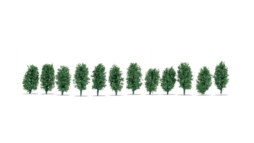 [ NO21547 ] Noch Thuja Haag 12st - 3cm hoog HO 1/87