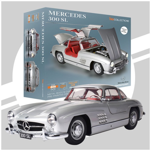 [ IXO-006 ] Ixo collections 1/8 mercedes-benz 300 SL (silver)