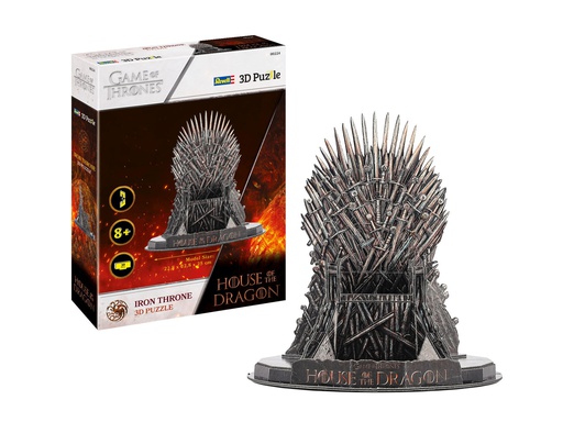 [ RE00224 ] Revell House of the Dragon &quot;Iron Throne&quot; 3D Puzzle