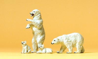 [ PRE20386 ] Preiser polar bears 1/87 HO