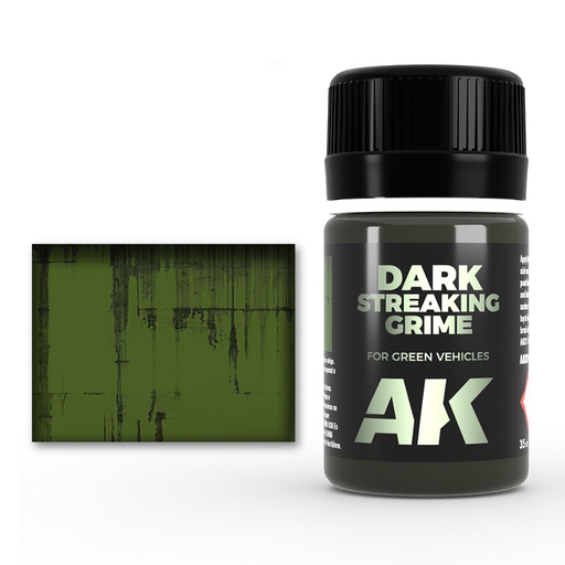 [ AK024 ] Ak-interactive Enamel effects STREAKING GRIME FOR DARK VEHICLES