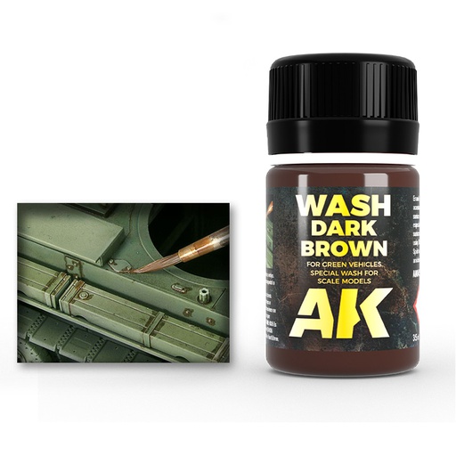 [ AK045 ] Ak-interactive Enamel effects WASH FOR GREEN VEHICLES