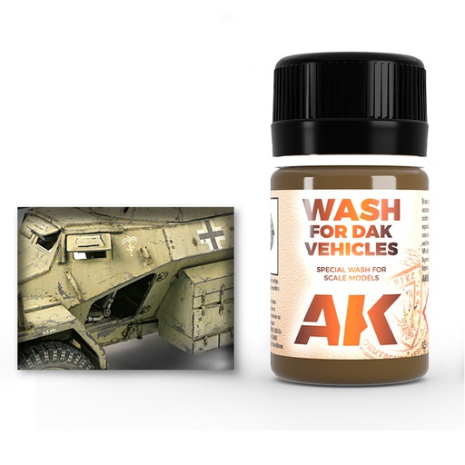 [ AK066 ] Ak-interactive Enamel effects WASH FOR AFRIKA KORPS VEHICLES