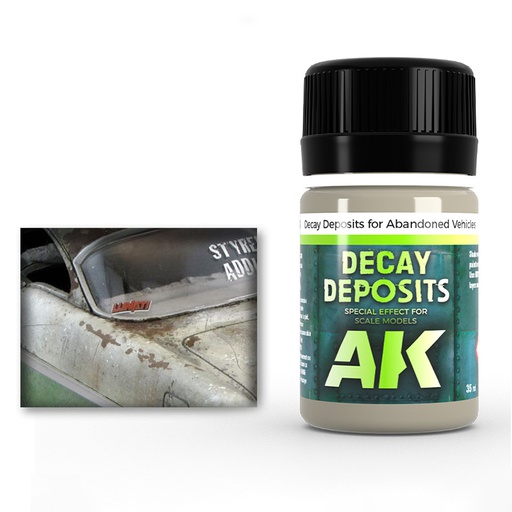 [ AK675 ] Ak-interactive Enamel effects DECAY DEPOSIT FOR ABANDONED VEHICLES