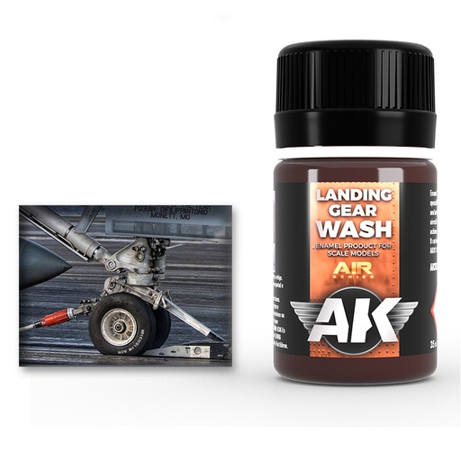 [ AK2029 ] Ak-interactive Enamel Air Weathering WASH FOR LANDING GEAR 