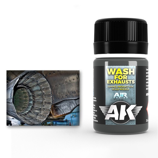 [ AK2040 ] Ak-interactive Enamel Air Weathering WASH FOR EXHAUST